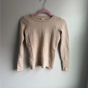 J. Crew Cashmere Sweater in Cream